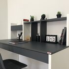 Escrivaninha Mesa Escritório Com Painel France Home Office Gr