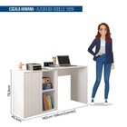 Escrivaninha Mesa Escritório Com Ripada Start 1 Porta 140cm B