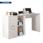 Escrivaninha Mesa Escritório Com Ripada Start 1 Porta 140cm B