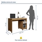 Escrivaninha Mesa Escritório Com Rodízios 120cm Giga Cinamomo