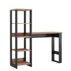 Escrivaninha Mesa Escritório Com Torre 129,8cm Industrial Pre