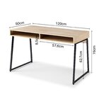 Escrivaninha Mesa Escritório Concept 120cm Industrial Cabecas