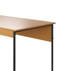Escrivaninha Mesa Escritório Criare 125cm Industrial Preto E