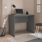 Escrivaninha Mesa Escritório Cubic 90cm Chumbo Chumbo