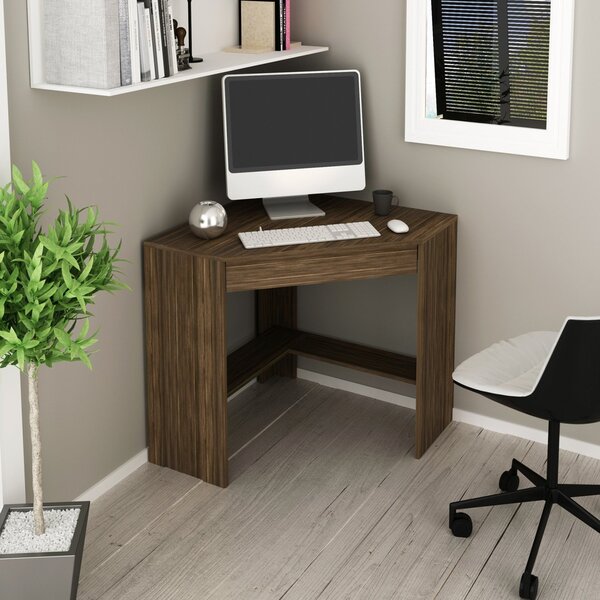 Escrivaninha Mesa Escritório De Canto Com Me4169 1 Gaveta 76,