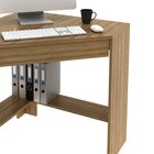 Escrivaninha Mesa Escritório De Canto Com Me4169 1 Gaveta 76,