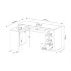 Escrivaninha/mesa Escritório De Canto Multimóveis Cr25011 Nog