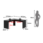 Escrivaninha/mesa Escritório De Canto Multimóveis Cr25024 Pre