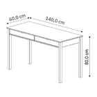 Escrivaninha Mesa Escritório De Coleção Gava 140cm Branco Lav
