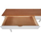 Escrivaninha Mesa Escritório De Coleção Gava 140cm Branco Lav