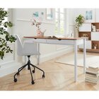 Escrivaninha Mesa Escritório De Coleção Gava 140cm Branco Lav