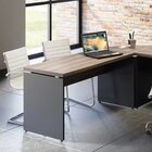 Escrivaninha Mesa Escritório Diretor 134x60cm Pe40 Noce Natur