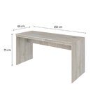 Escrivaninha Mesa Escritório Diretor 150cm Turim Espresso Móv