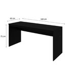 Escrivaninha Mesa Escritório Diretor 160cm Turim Espresso Móv