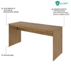 Escrivaninha Mesa Escritório Diretor 160cm Turim Espresso Móv