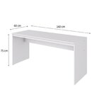 Escrivaninha Mesa Escritório Diretor 160cm Turim Espresso Móv