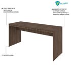 Escrivaninha Mesa Escritório Diretor 160cm Turim Espresso Móv