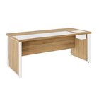 Escrivaninha Mesa Escritório Diretor 200cm Com Caixa De Tomad