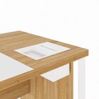 Escrivaninha Mesa Escritório Diretor 200cm Com Caixa De Tomad