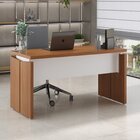 Escrivaninha Mesa Escritório Diretor Com 2 Gavetas Em Tambura