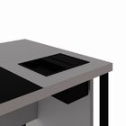 Escrivaninha Mesa Escritório Diretor Com Caixa De Tomadas E P