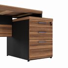 Escrivaninha Mesa Escritório Diretor Com Gaveteiro Pé Quadro