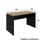 Escrivaninha Mesa Escritório Diretor Em L 120x150cm Espresso