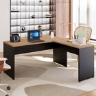 Escrivaninha Mesa Escritório Diretor Em L 150cm Espresso Móve