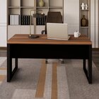 Escrivaninha Mesa Escritório Diretor Em L 150x150cm Espresso