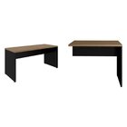 Escrivaninha Mesa Escritório Diretor Em L 150x150cm Espresso