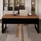 Escrivaninha Mesa Escritório Diretor Em L 170cm Espresso Móve