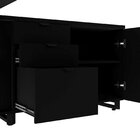 Escrivaninha Mesa Escritório Diretor Em L 2,00 Com Caixa De T