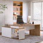 Escrivaninha Mesa Escritório Diretor Em L 3 Gavetas 1 Porta 1