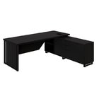 Escrivaninha Mesa Escritório Diretor Em L Com Armário Lateral