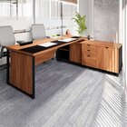 Escrivaninha Mesa Escritório Diretor Em L Com Caixa De Tomada