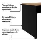 Escrivaninha Mesa Escritório Diretor Em L Com Gaveteiro Suspe