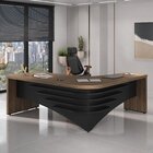 Escrivaninha Mesa Escritório Diretor Em L Em Tamburato