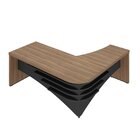 Escrivaninha Mesa Escritório Diretor Em L Em Tamburato