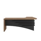 Escrivaninha Mesa Escritório Diretor Em L Em Tamburato 200cm