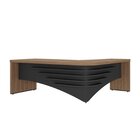 Escrivaninha Mesa Escritório Diretor Em L Em Tamburato 200cm