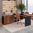 Escrivaninha Mesa Escritório Diretor Em L Escrivaninha Com Ar