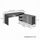 Escrivaninha Mesa Escritório Diretor Em L Escrivaninha Com Ar