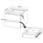 Escrivaninha Mesa Escritório Diretor Em Tamburato Com 2 Gavet
