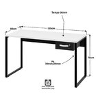 Escrivaninha Mesa Escritório Diretor Estilo Com Gaveta 1 Gave