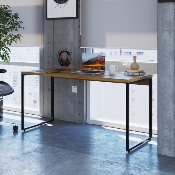 Escrivaninha Mesa Escritório Diretor Estilo Industrial 1,50m
