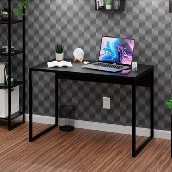 Escrivaninha Mesa Escritório Diretor Estilo Industrial 100cm