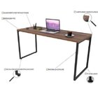 Escrivaninha Mesa Escritório Diretor Estilo Kuadra 150cm Indu