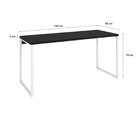 Escrivaninha Mesa Escritório Diretor Estilo Kuadra 150cm Indu