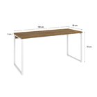 Escrivaninha Mesa Escritório Diretor Estilo Kuadra 150cm Indu