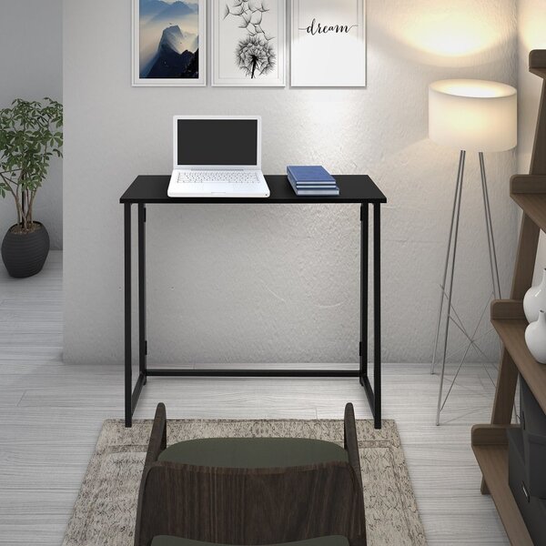 Escrivaninha Mesa Escritório Dobrável 80cmx45cm Link Tb Preto